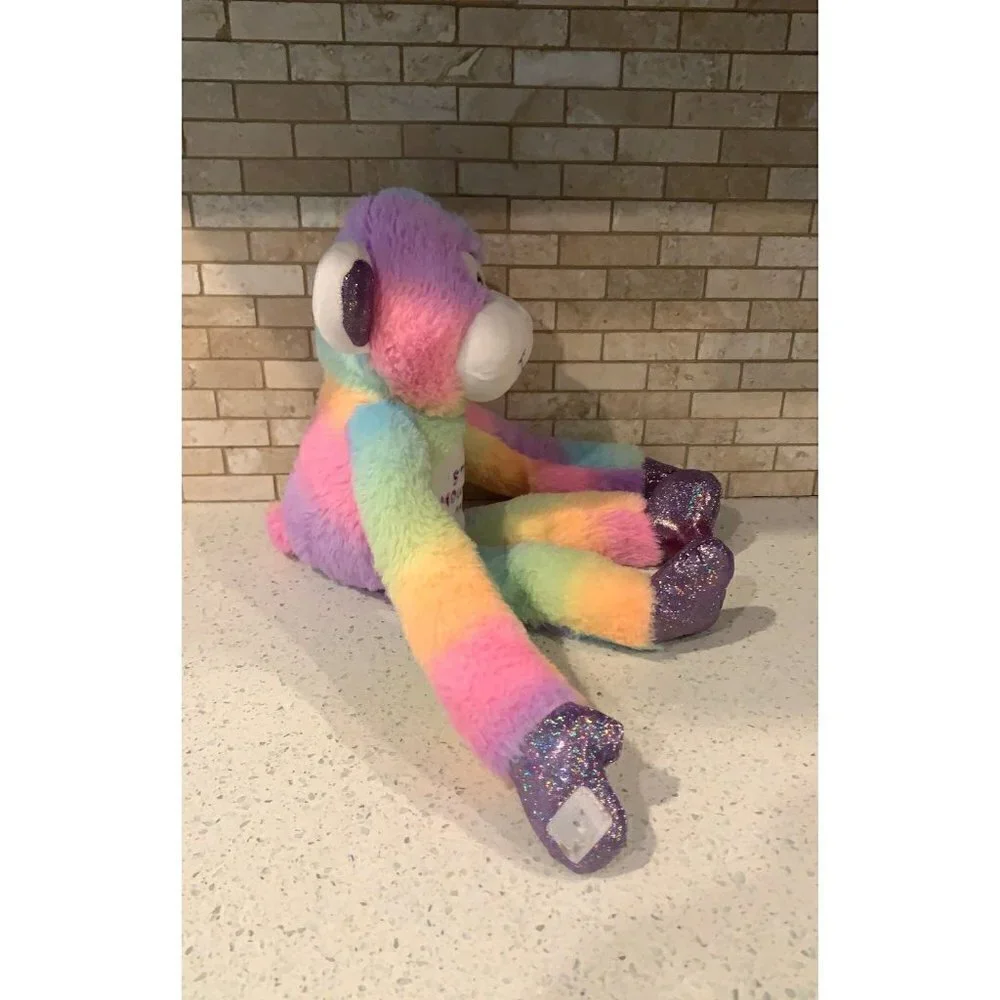 Rainbow Tie-dye monkey‎ Plush b32